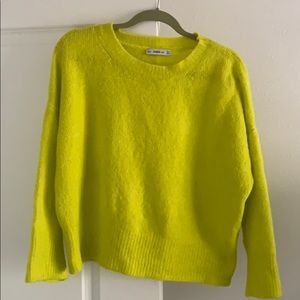 Neon Zara sweater!